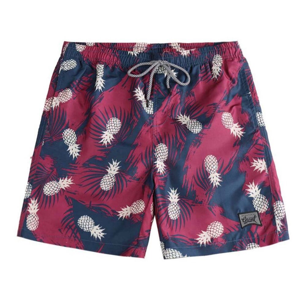 Men's Swim Trunks Quick Dry Hawaii Style Swimwear with Mesh Lining